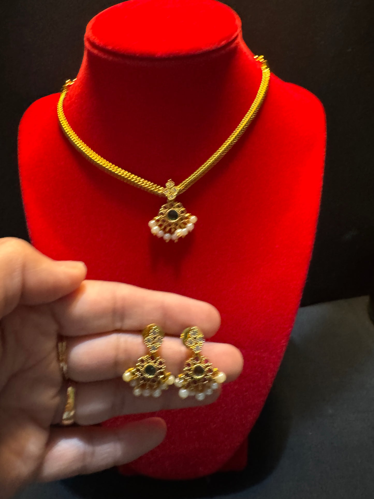 Necklaces with matching pair of earrings