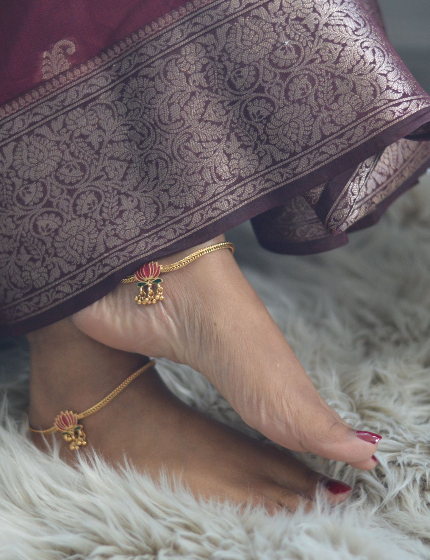 Lotus Anklet