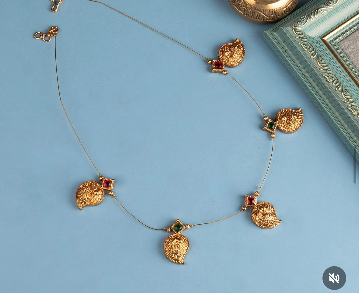 Mango design invisible necklace