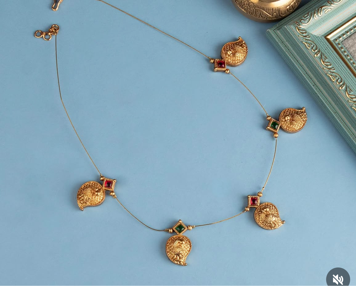 Mango design invisible necklace