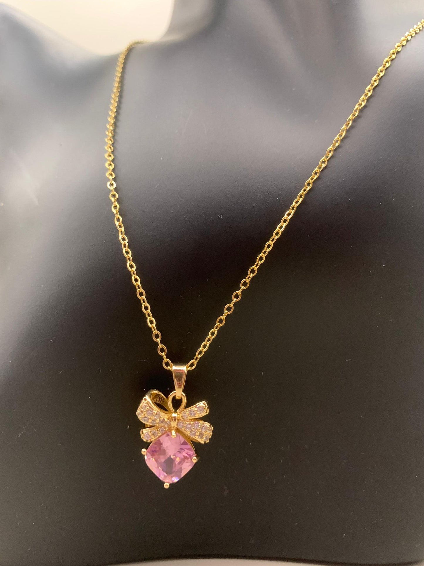 Anti tarnish gold plated necklace